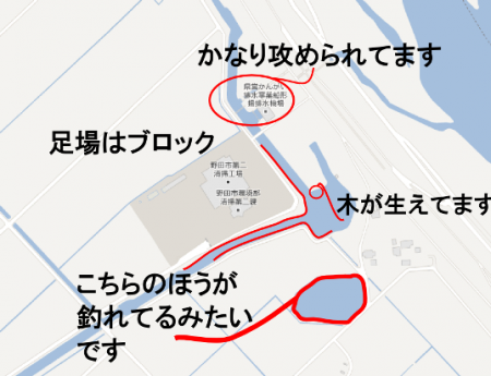野田市県道7号付近野池